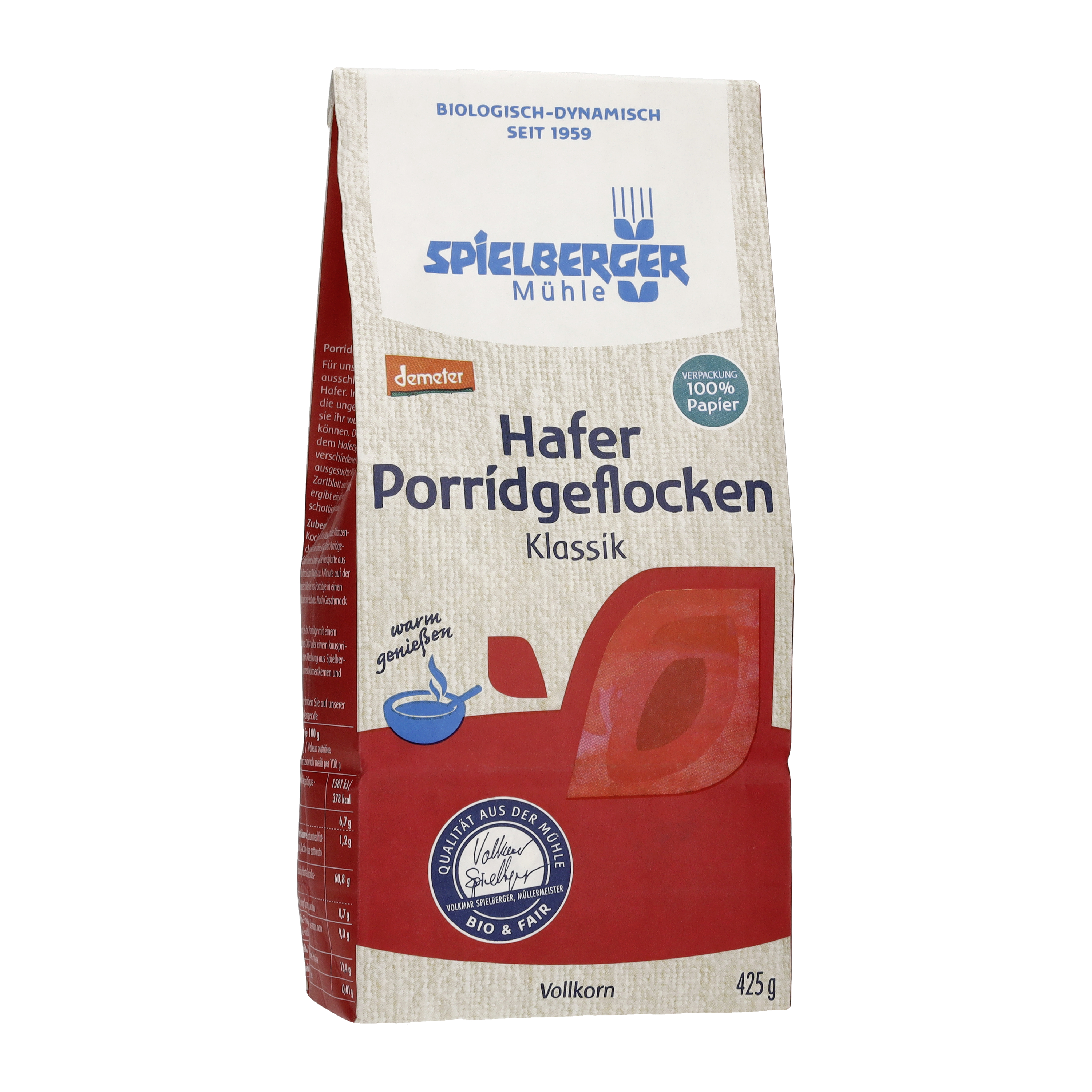 Hafer Porridgeflocken Klassik