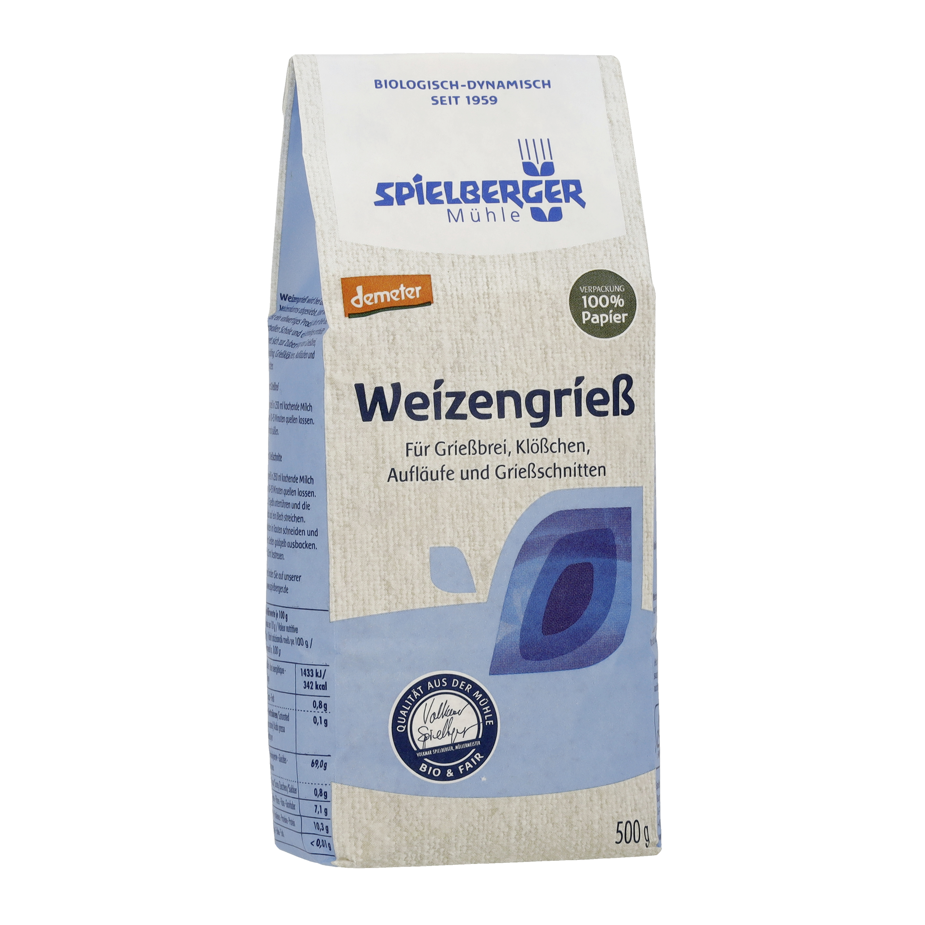 Weizengrieß Vollkorn