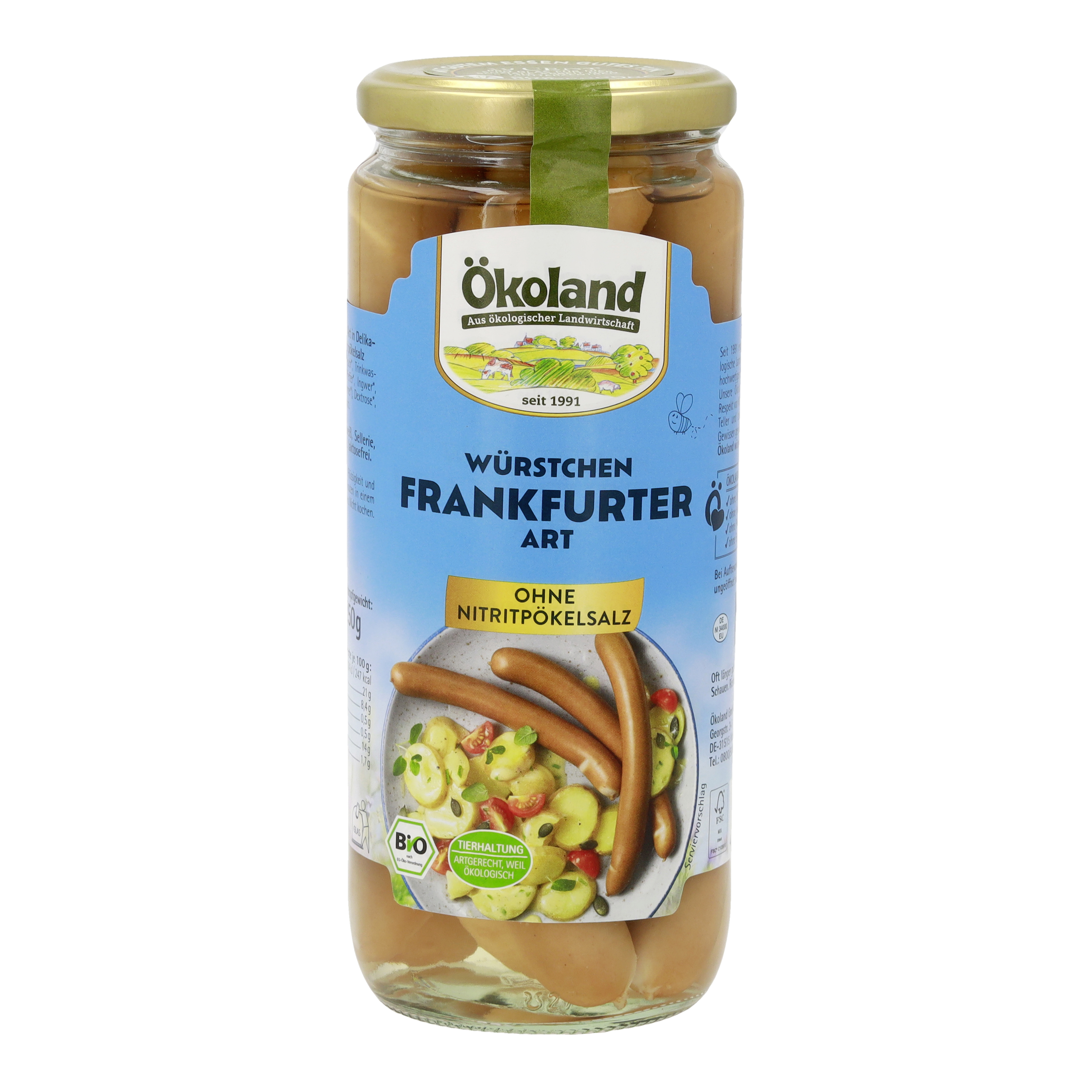 Bio Frankfurter im Glas