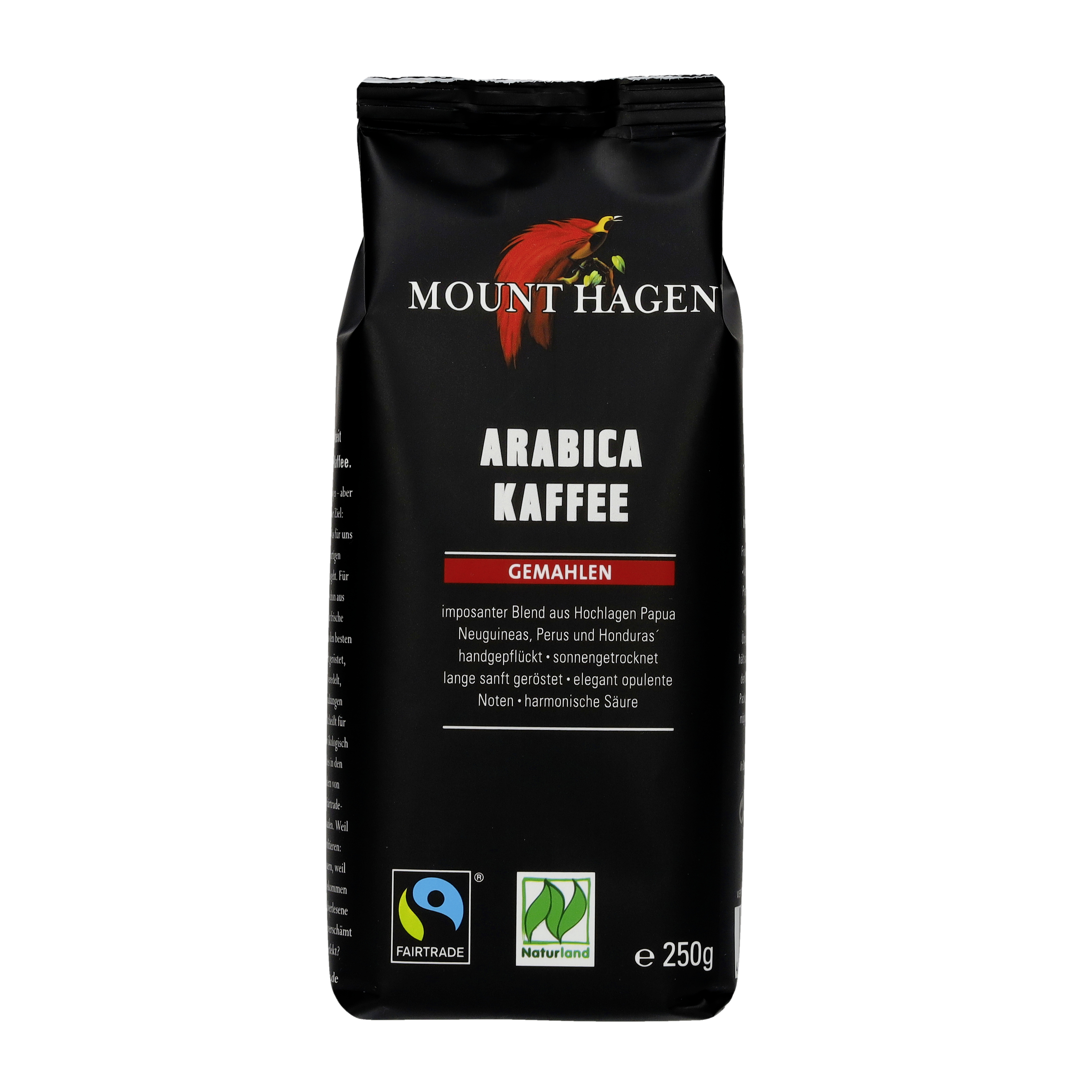Röstkaffee Arabica gemahlen Softpack