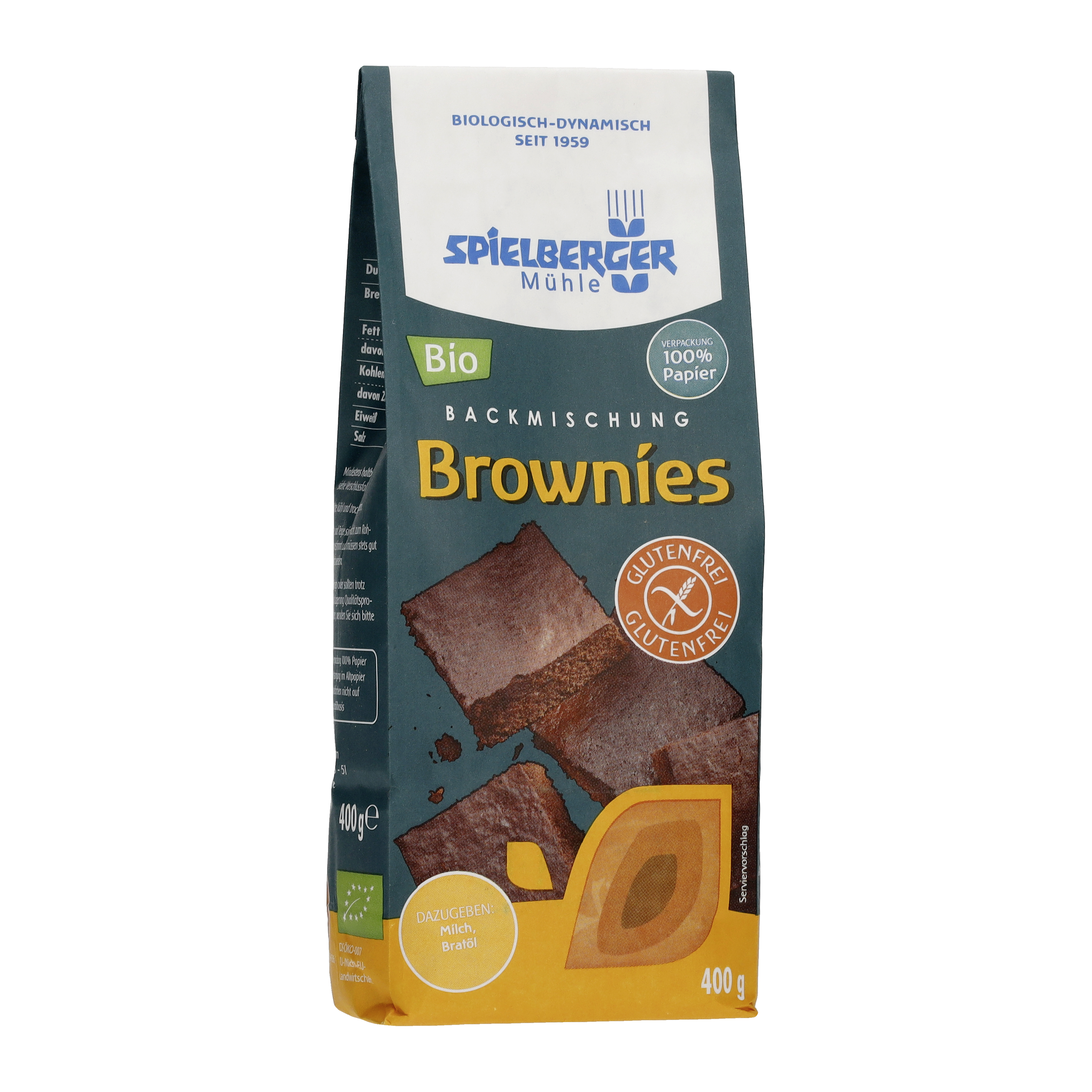 Backmischung Brownies glutenfrei