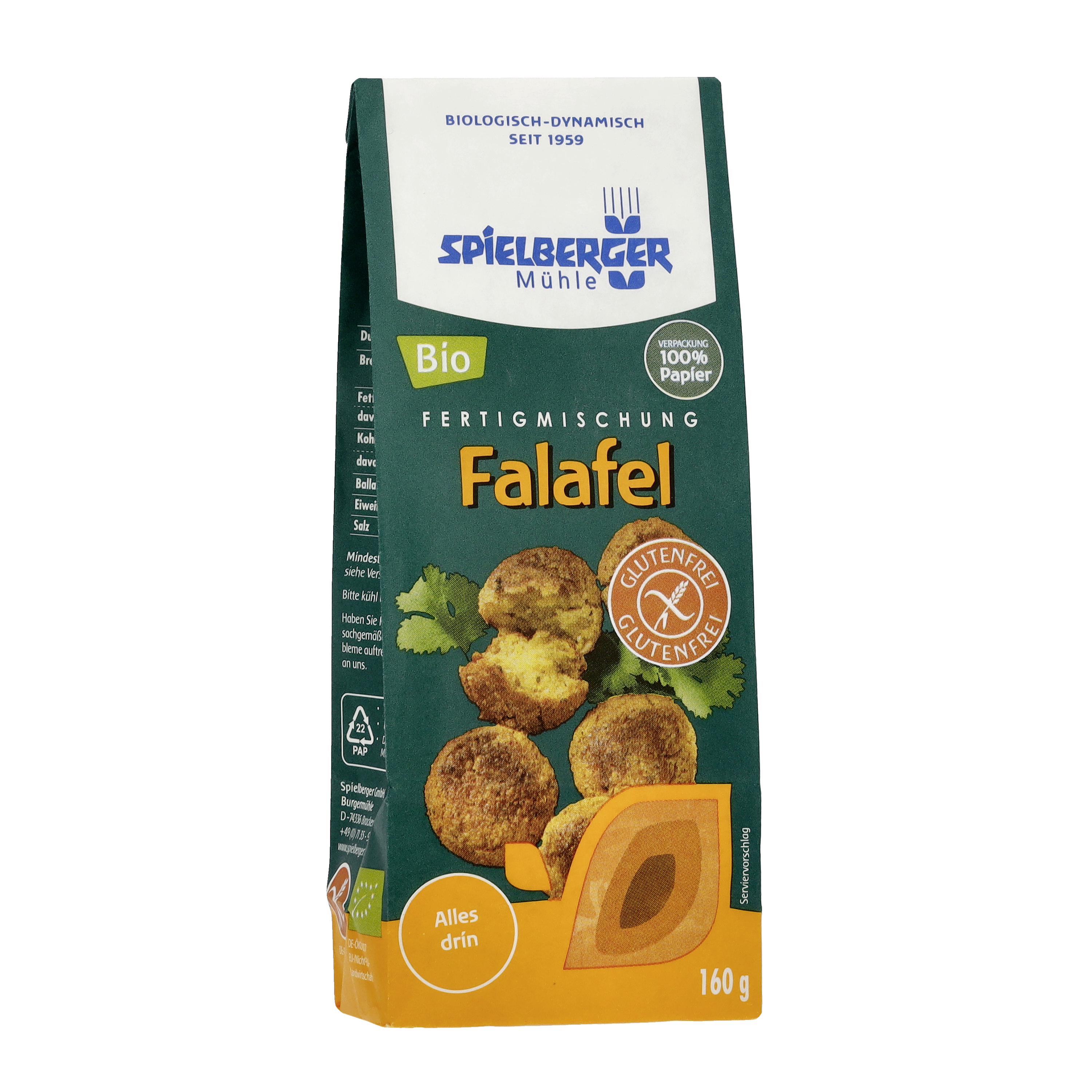Falafel Fertigmischung glutenfrei vegan